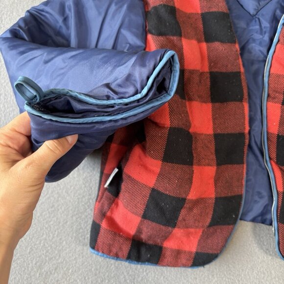 Vintage Cooper Collections Salties M Zip Off Jean Jacket Flannel Liner WPL 5924 - Picture 4 of 15